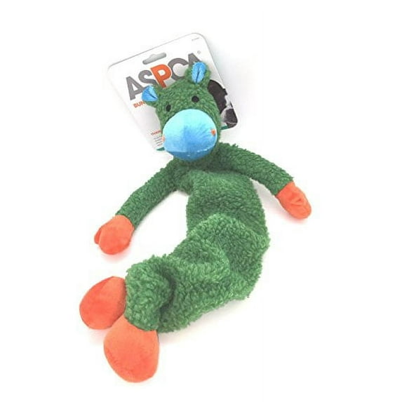 Bungee Squeak Toy (Green Cow)