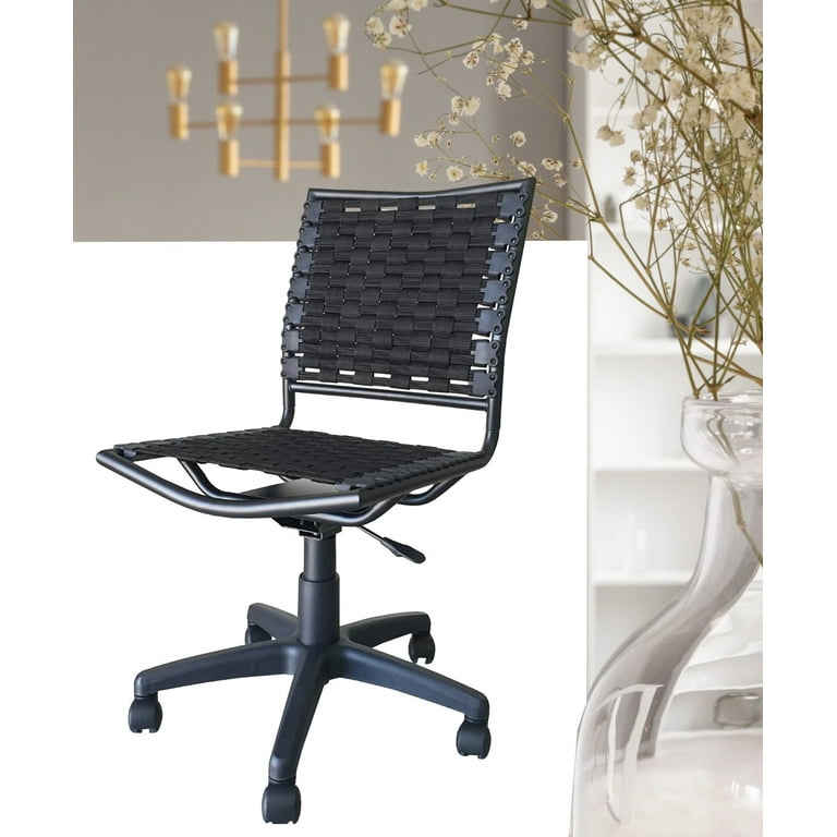 Bungee Task Office Chair Armless With Black Coating Walmart