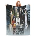 thumbnail image 1 of Bungo Stray Dogs Bed Blanket 3D Printed Throw Blanket Lightweight Super Soft Air Conditioning Room All Season Blanket Sofa Couch Bed Fans Cartoon Blanket 40"x30", 1 of 8