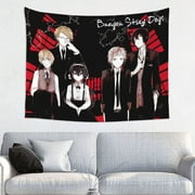Bungo Stray Dogs Tapestry Anime Poster Large Background Wall Art Bedroom Wall Decor For Birthday Party 60x40in