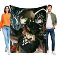 thumbnail image 1 of Bungou Stray Dogs blanket this soft durable flannel blanket Ideal for home or outdoors.50" × 60"（130×150cm）, 1 of 7