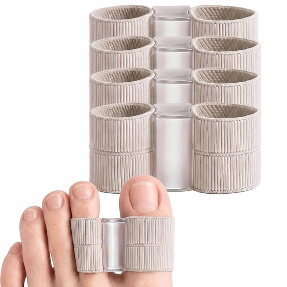 Bunion Aligner, Toe Spacers & Separators for Women & Men, Big Toe Splint – Breathable Correction Toe Alignment (4Pcs)