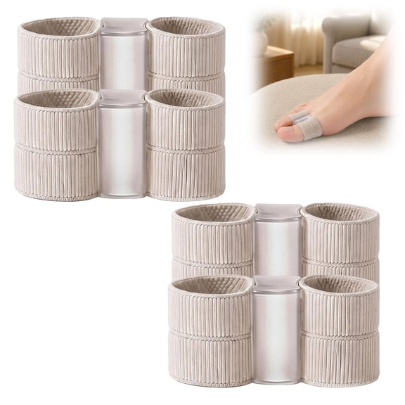 Bunion Aligner – Toe Spacers for Women & Men, Breathable Big Toe Splint for Toe Alignment & Pressure Relief, Soft Gel Separators for US Sizes 5–11 (2PCS)