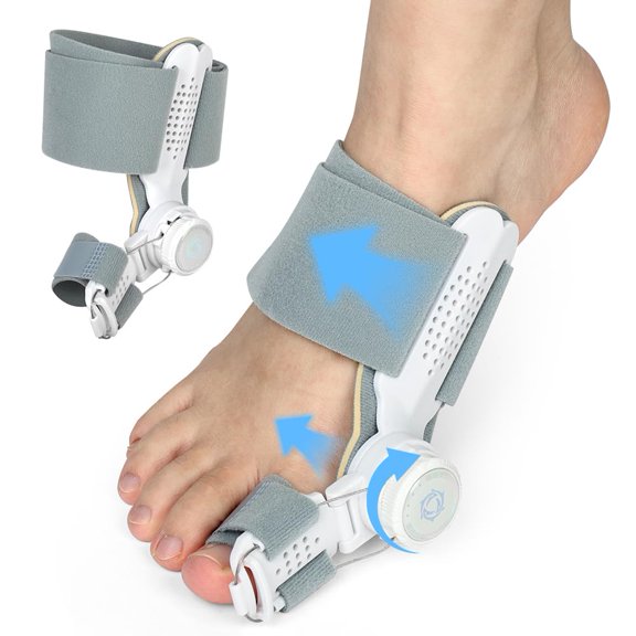 Bunion Corrector Big Toe Straightener for Women & Men, Adjustable Bunion Splint, Toe Separator for Big Toe Relief Bunion Splints Hammer Toe Straightener, Day Night Support, Left and Right Feet