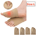 thumbnail image 1 of Bunion Corrector and Bunion Relief Sleeve with Gel Pad Cushion Bunion Protector -Bunionette Relief Socks,Protection and Treatment for Hallux Valgus Bunion Pain - Size L (2 Pair), 1 of 8