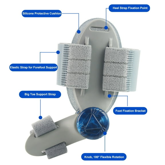 Bunion Corrector, Splint & Straightener with Adjustable Knob and Silicone Pad for Man and Women Big Toe, 1 Count