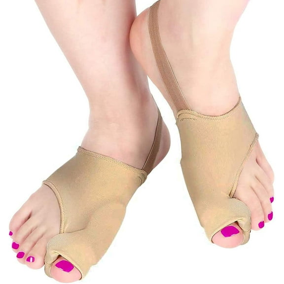 Bunion Corrector and Orthopedic Pain Relief Gel Pad Toe Separator Cushions Hammer Toe, Overlapping Toe, Improves Toe Realignment for Men and Women with Heel Band Small