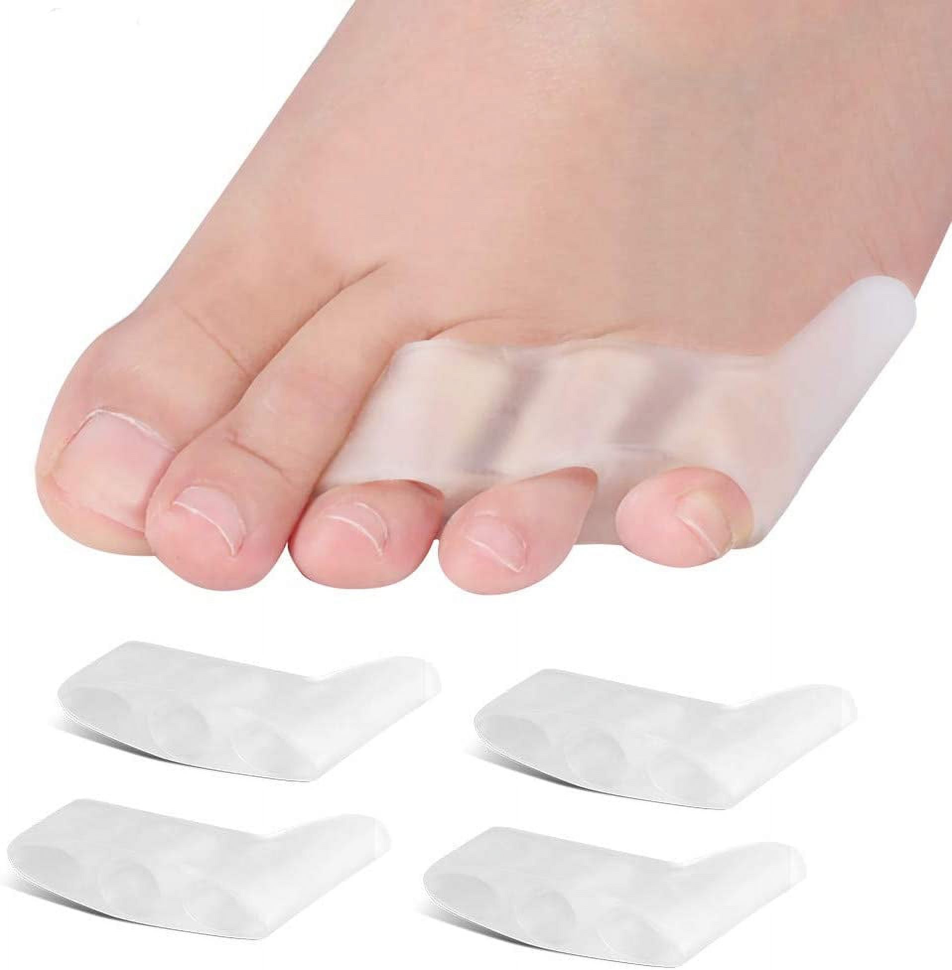 Bunion Corrector,Pinky Toe Separator Soft Silicone Gel Little Pinky Toe