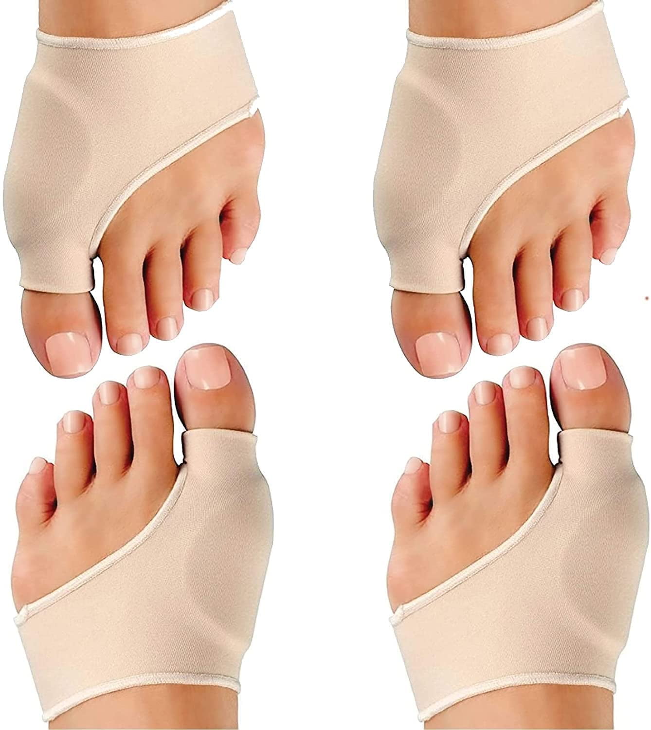 Bunion Corrector and Bunion Relief Sleeve with Gel Relief Pads, 2 Pair
