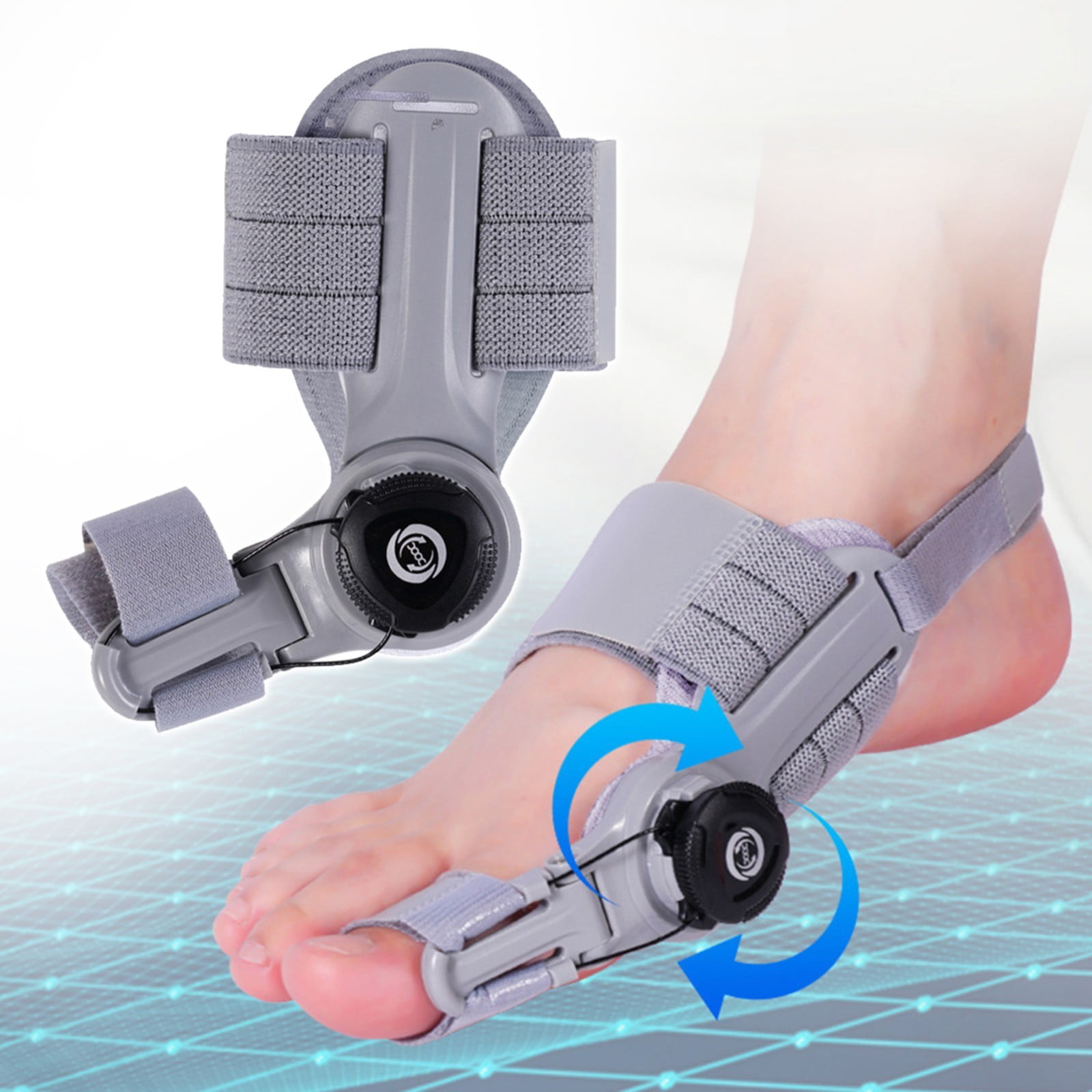 Bunion Corrector for Women & Men, Adjustable Knob Double Correction Separator for Big Toe Relief