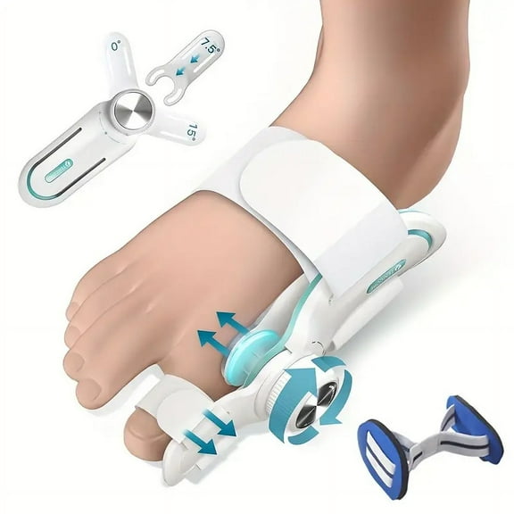 Bunion Corrector For Women & Men, Big Toe Straightener With 3 Different Angle Fixing Plate, Orthopedic Bunion Splint For Hallux Valgus, Hammer Toe Corrector & Bunion Brace