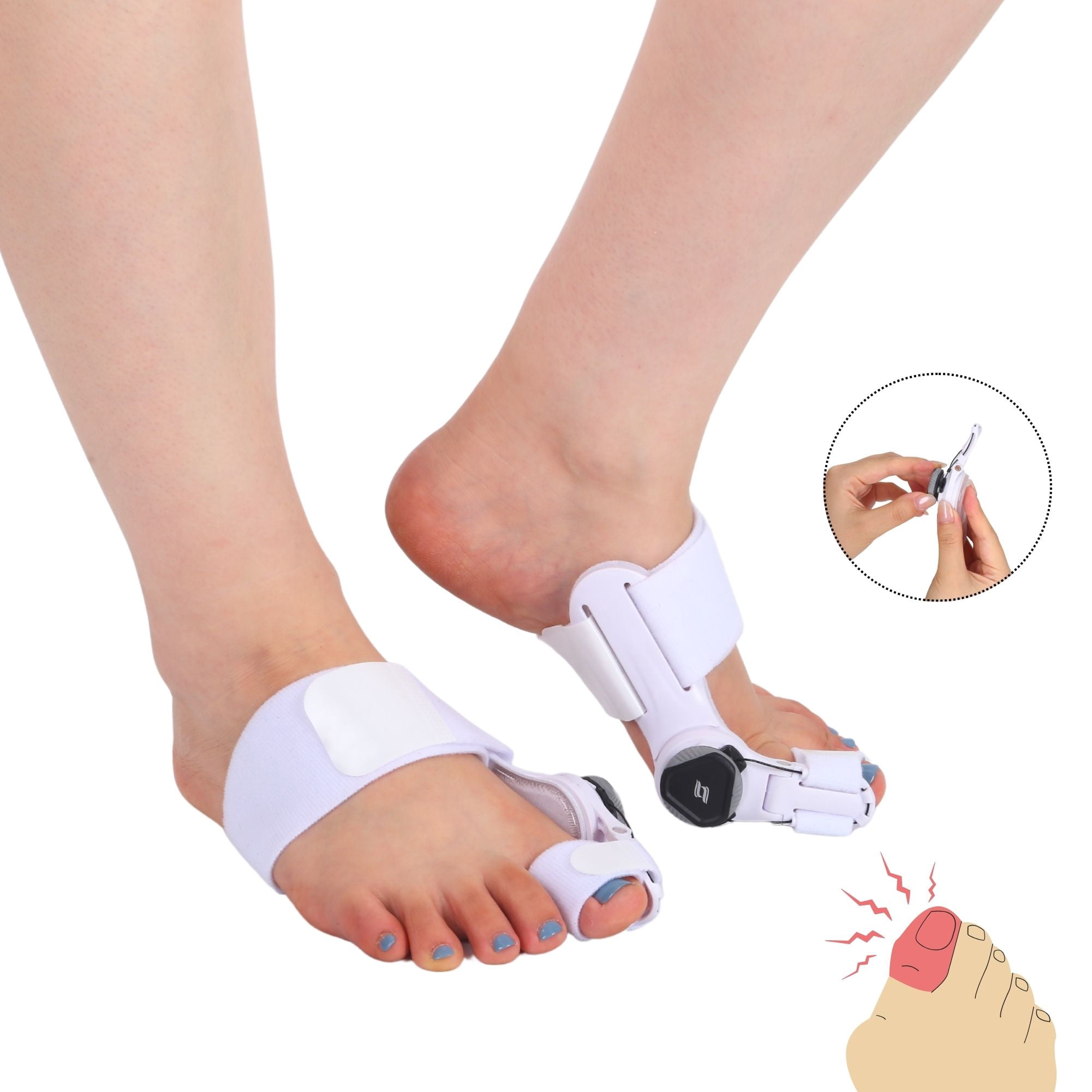Adjustable Bunion Corrector For Women & Men – Toe Straightener Splint For Pain Relief & Alignment