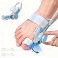 thumbnail image 1 of Bunion Corrector for Women & Men Bunion Relief Bunion Splint Toe Straightener with Adjustable Knob and Comfortable Silicone Pad for Left/Right Feet, Blue, 1 of 10