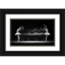 Bunjamin, Antonyus 14x10 Black Ornate Wood Framed with Double Matting Museum Art Print Titled - Double Pose