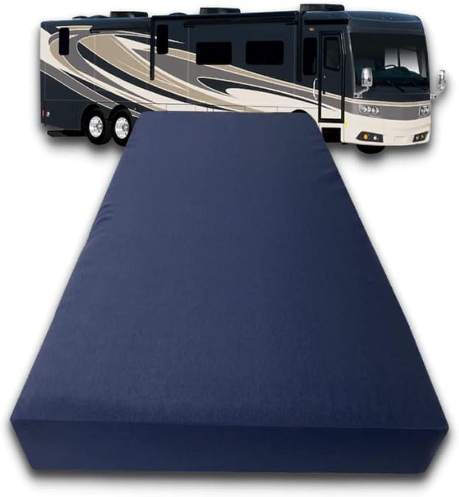Bunk (28" X 75") High Density Foam RV Mattress Replacement With Canvas