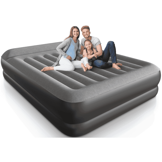 Air Program Diagram EGGORY Queen Size Air Mattress with Built-in Pump Inflatable Air Beds ...