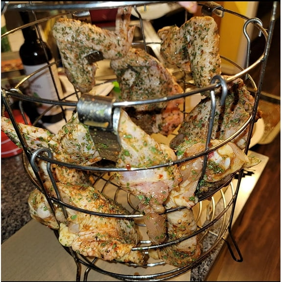 Bunk Bed Basket, 22PCS Accessory Kit for  The Big Easy 6584315P06 & 7238884P06 Turkey Fryer Parts, for Charbroil Big Easy Oil-Less Turkey Fryer Accessory Kit &Charbroil Infrared Vertical BBQ