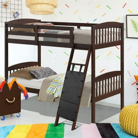 Bunk Bed Ladder Pads - Bunk Bed Ladder Guard Safety Cover, Anti-Climb Ladder Protector Plate with Buckles, Foldable Safety Barrier for Double-Deck Bed Bedroom, 29.5x13.4"