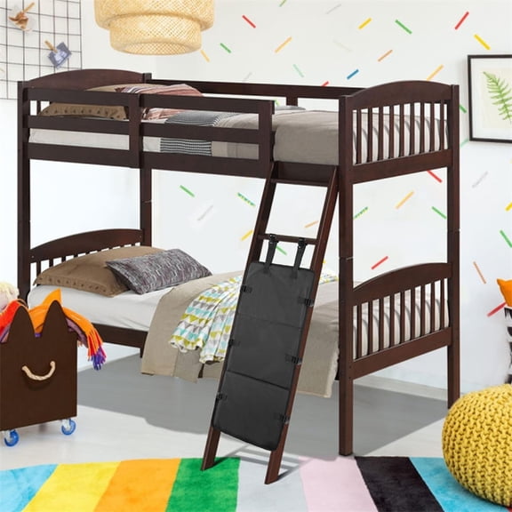 Bunk Bed Ladder Pads - Bunk Bed Ladder Guard Safety Cover, Anti-Climb Ladder Protector Plate with Buckles, Foldable Safety Barrier for Double-Deck Bed Bedroom, 29.5x13.4"