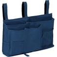 thumbnail image 1 of Bunk Bed Organizer, Bedside Storage Caddy Bed Storage Pocket Bedside Organizer Hanging Bunk Organizer for Camp Dorm Room Hospital Bed Rail and More (Navy Blue), 1 of 7