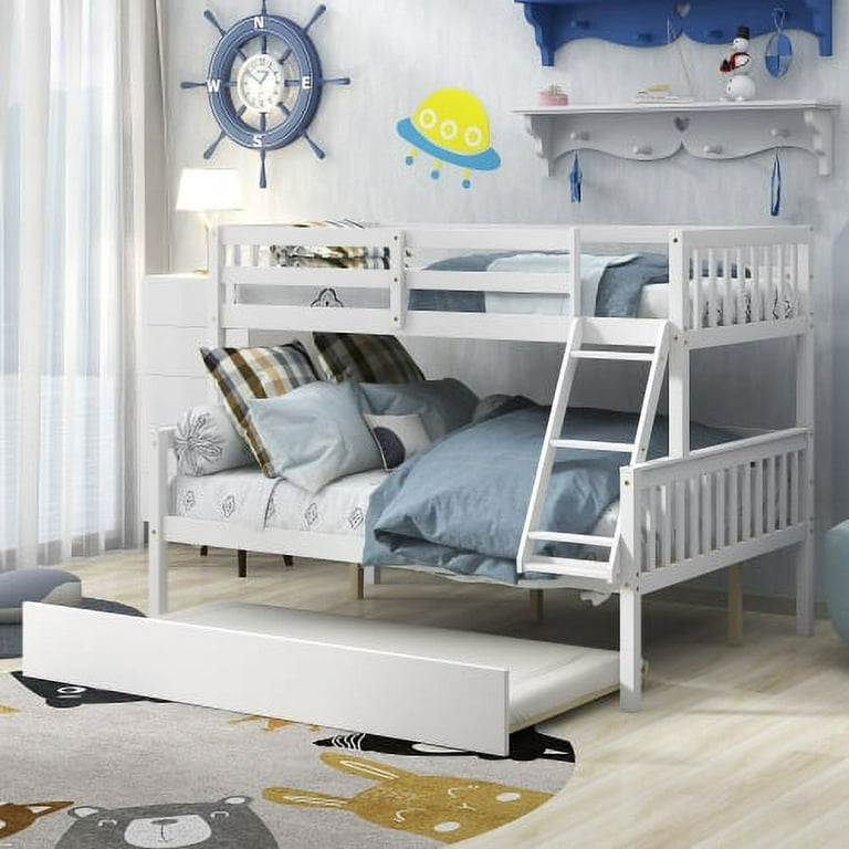 White bunk hotsell beds that separate