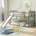 thumbnail image 1 of Triple Tree Adult Twin-over-Twin Bunk Beds Gray, 104 lb, 1 of 9