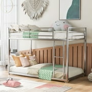 Bunk Bed Twin Over Twin: Loft Bed Meter Bunk Bed with Ladder Low Bunk Bed for Kids