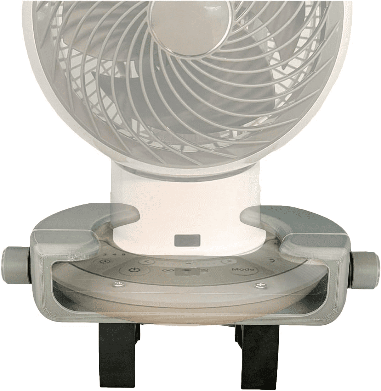 Bunk Buddy Fan Holder for 8.27" Clip-On Fans – Adjustable Dorm Bunk Bed Fan Mount, No-Drill Clamp Bracket for Dorms, Loft Beds, Secure Cooling Support (Grey)