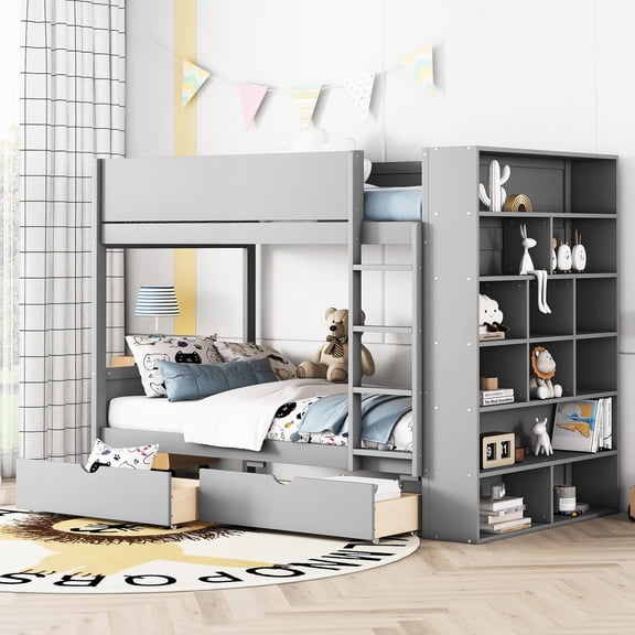 Bunk bed for space optimization - Comes with clear assembly instructions