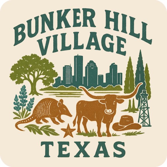 Bunker Hill Village Texas Keepsakes Souvenir Vinyl Sticker – Destination Travel Keepsake Collectible (4-Inches Wide)