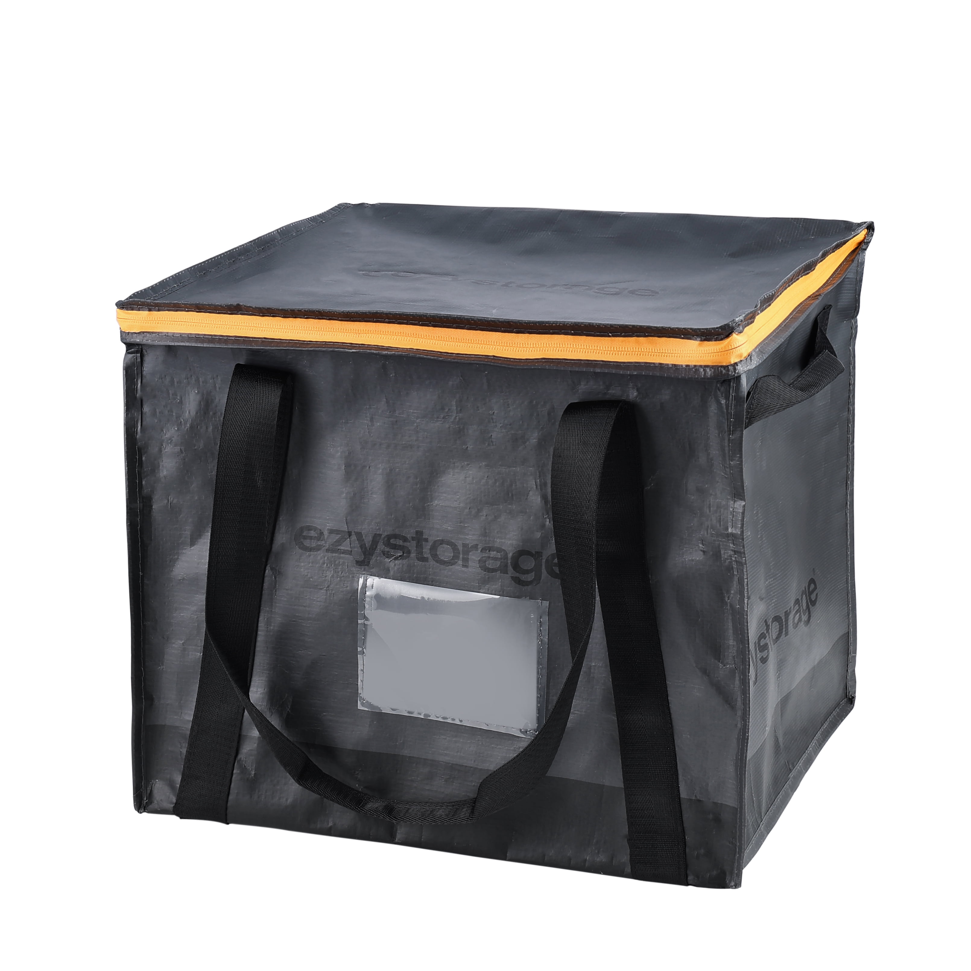 Ezy Storage 15.3 Gallon, Medium, Water-Resistant Heavy-Duty Collapsible Utility Storage Bag with Zipper and Reinforced Handes