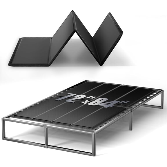 Bunkie Board 10MM, Folding Spring Box, Light and Thin, Breathable, Noise Minimizing, Moisture Resistant Bunkieboards,Bed Support Flat Noodles, 72x84''