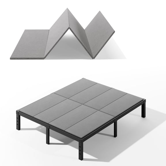 Bunkie Board Queen, Under Mattress Support Board, Foldable Low Queen Box Spring, Breathable Bunky Boards, Light & Thin & Noise Minimizing, Whole Bed Boards Design