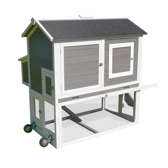 Zoovilla Bunkie Chicken Coop For Up To 8 Chickens With Large Nesting Box