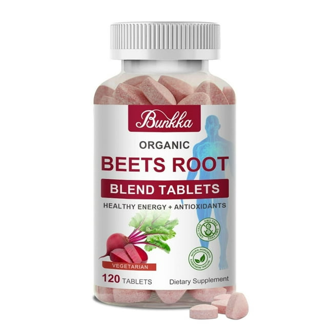 Bunkka Organic Beet Root Extract Capsules, Heart Chews Supplement