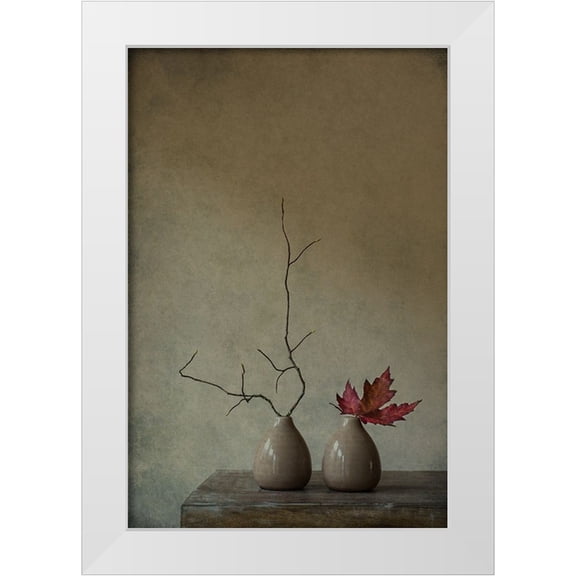 Bunkova, Galina 23x32 White Modern Wood Framed Museum Art Print Titled - Strange Companions