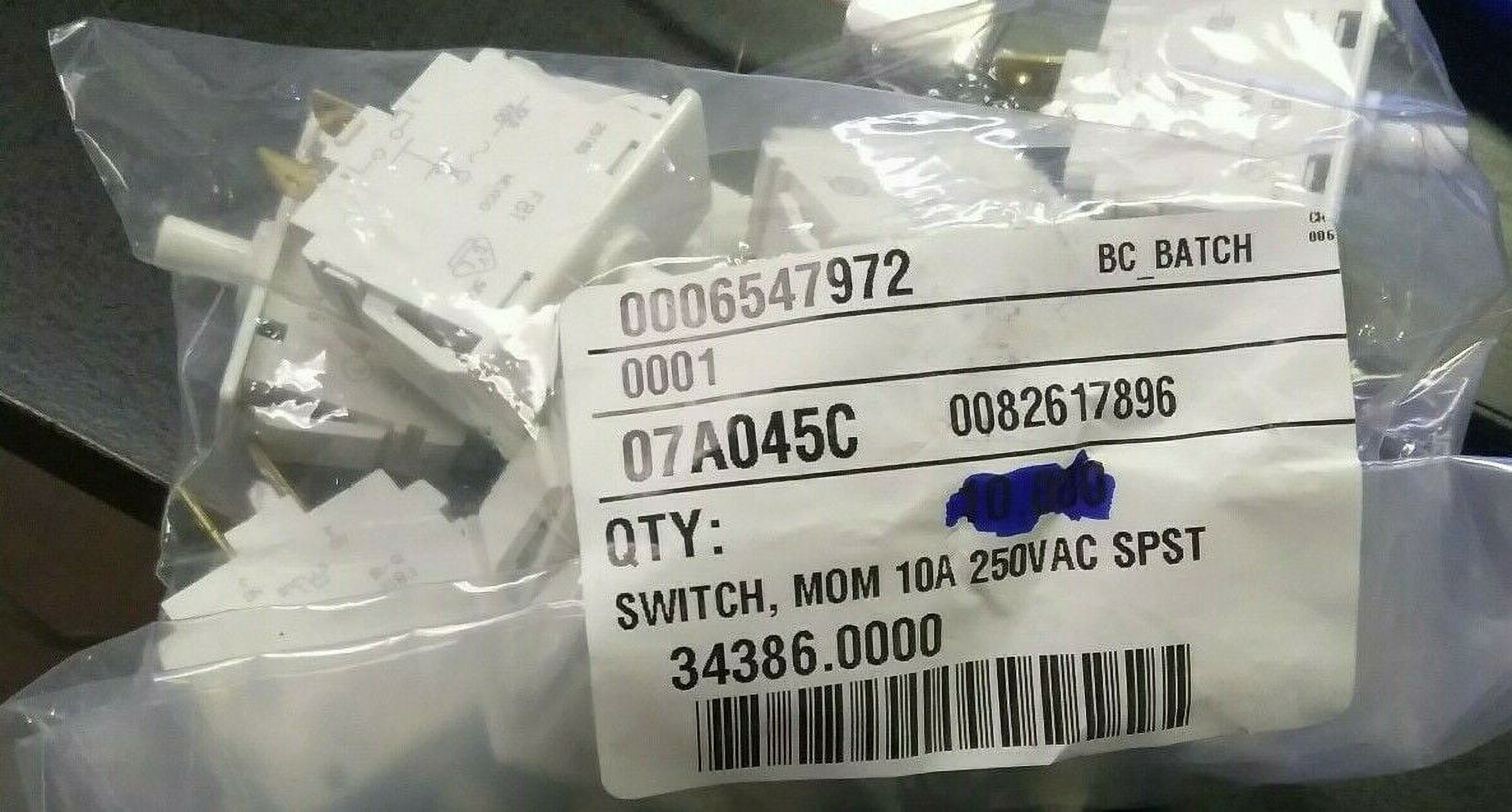 Bunn 28296.0002 Lighted Push Button Switch (Clear) - Genuine OEM Part For Hot Beverage Dispensers