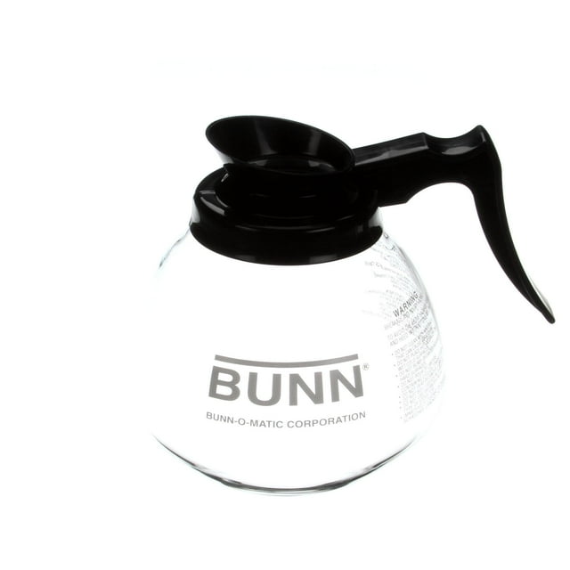 Bunn 42400.0103 Glass-Blk 12C 3/Cs Decanter