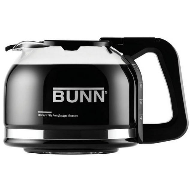 Bunn 49715-0100 Pour-O-Matic Drip-Free Carafe Replacement Decanter, 10-Cup