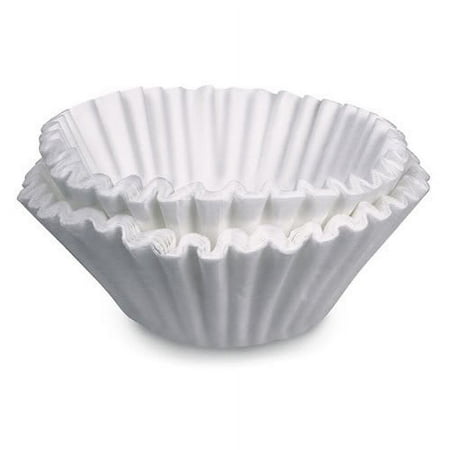Bunn-O-Matic Flat Bottom Paper Coffee Filter White, 21" Overall Diameter x 8.75" Base Diameter | 252/Case