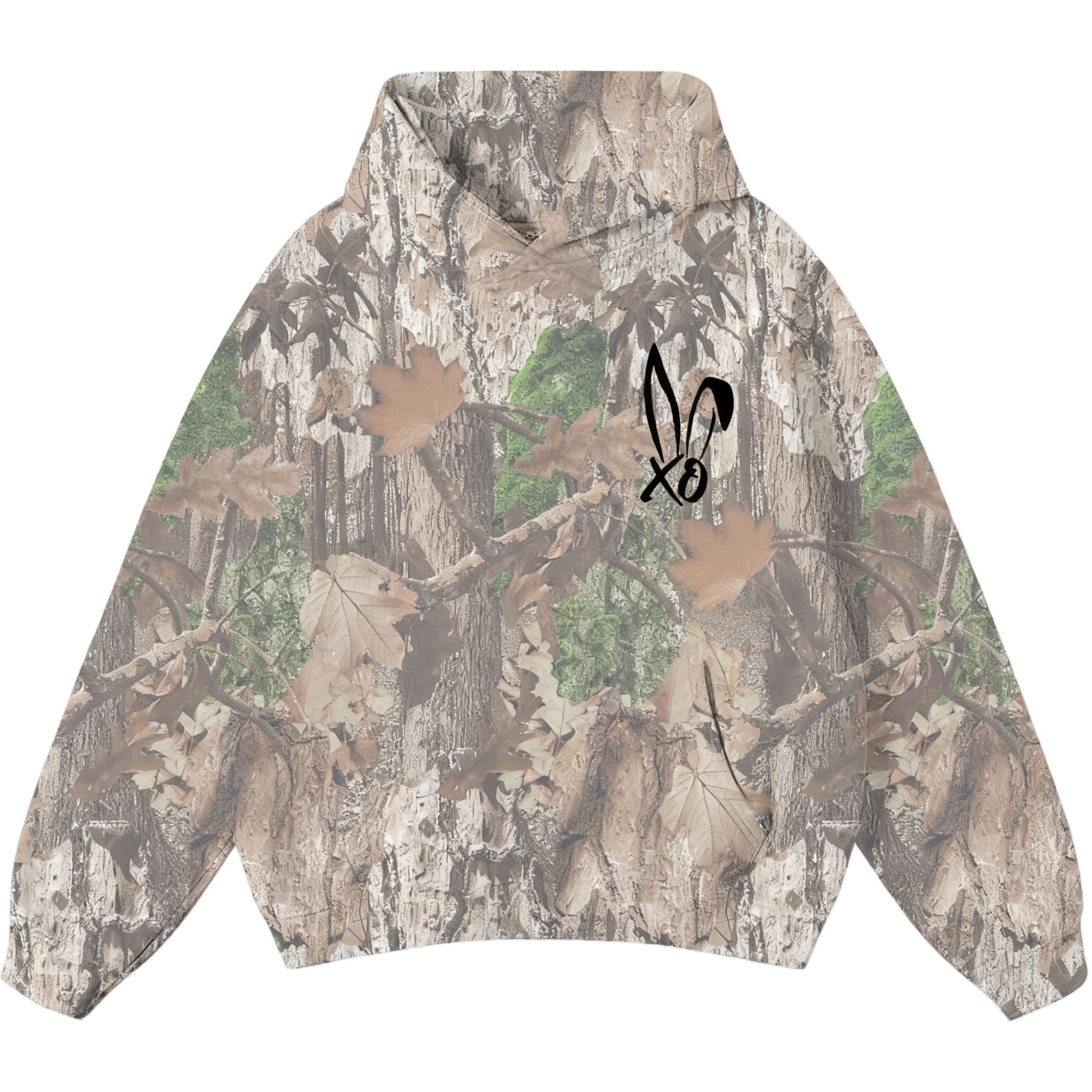 Bunnie Xo Logo Camo Merch Hoodies Casual Hooded Sweatshirt Unisex Pullover Clothing