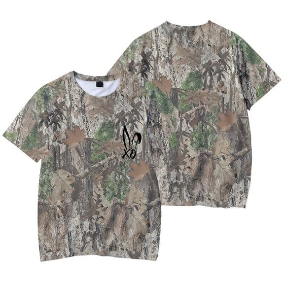 Bunnie Xo Logo Camo Sports T-shirt Merch Fashion 3D Print Sports Top