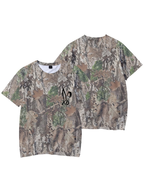 Bunnie Xo Logo Camo Sports T-shirt Merch Fashion 3D Print Sports Top