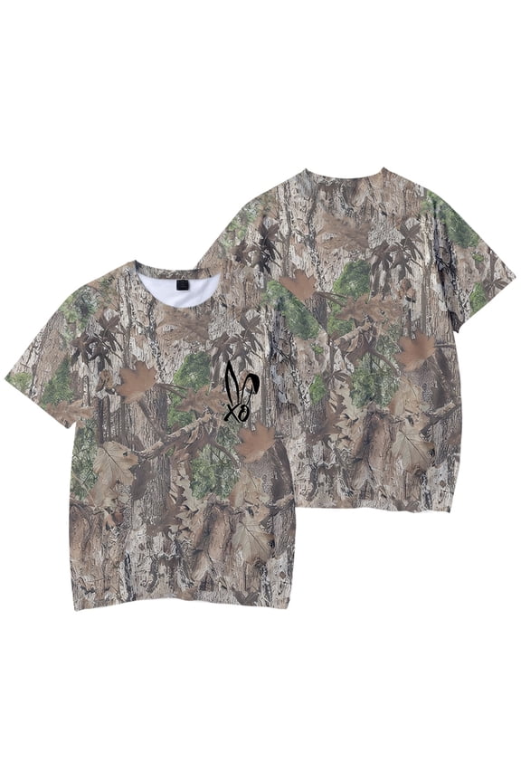 Bunnie Xo Logo Camo T-shirt Merch Fashion Sportswear Unisex Clothing