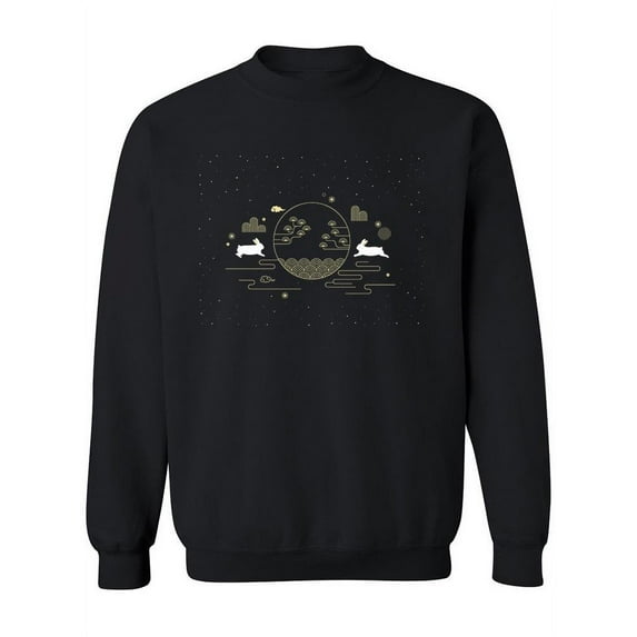 Bunnies And Stars Sweatshirt Women -Image by Shutterstock, Female XX-Large