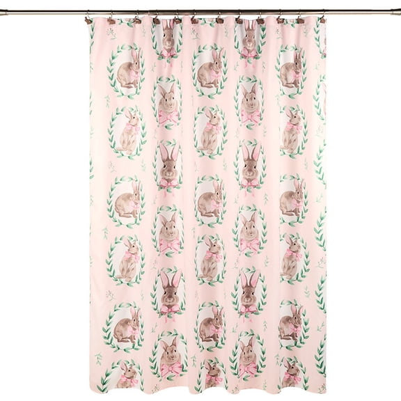 Bunnies and Bows Shower Curtain
