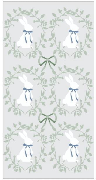 Bunnies Easter Treat Bags with Twist Ties, 4"x2"x9.5", 20 Count, by Way to Celebrate
