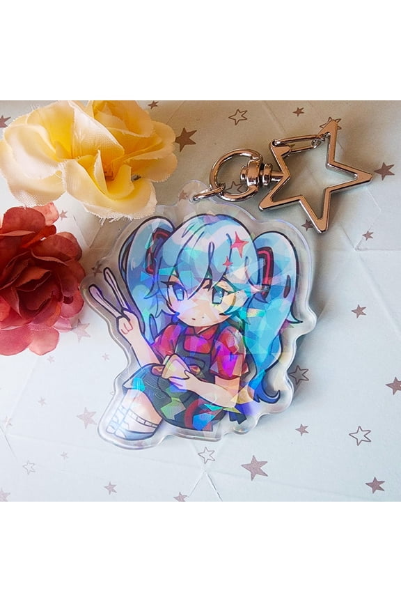 Bunnings Miku | Acrylic Keychain Charm & keychain (1 keychain)