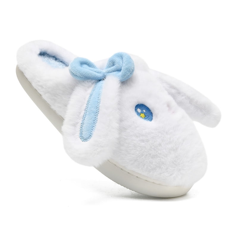 Bunny Animal Slippers for Women and Men, Cute Funny Fuzzy Plush Cartoon ...