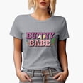 thumbnail image 1 of Bunny Babe, Easter Sunday or Day Favor, Souvenir or Merch Gift, Heather Grey T-Shirt, Small, 1 of 5